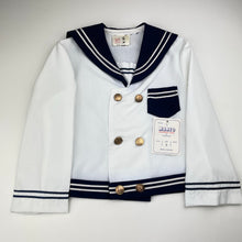 Load image into Gallery viewer, Boys MARIO, vintage sailor / nautical suit / outfit, elasticated, Inside leg: 48cm, NEW, size 5,  