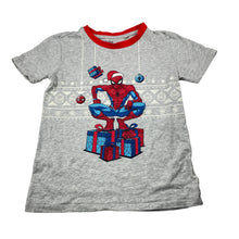 Load image into Gallery viewer, Boys Marvel, Spiderman cotton Christmas tee / top, FUC, size 6,  