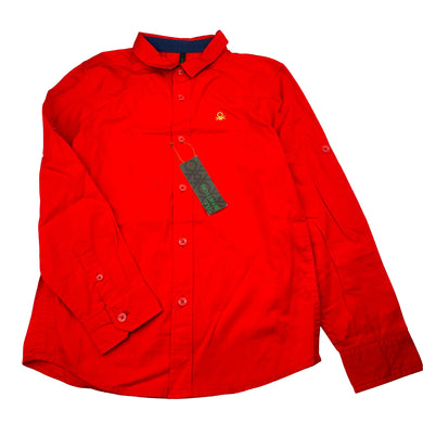 Boys STILE BENETTON, lightweight cotton long sleeve shirt, armpit to armpit: 37cm, shoulder to cuff: 49cm, NEW, size 9-10,  