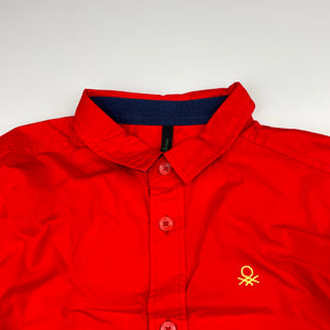 Boys STILE BENETTON, lightweight cotton long sleeve shirt, armpit to armpit: 37cm, shoulder to cuff: 49cm, NEW, size 9-10,  