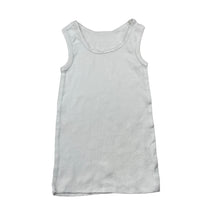 Load image into Gallery viewer, Unisex Anko, white cotton singlet top, EUC, size 0,  