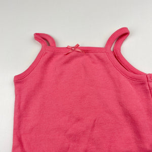 Girls F&F, soft cotton singletsuit / romper, GUC, size 00,  