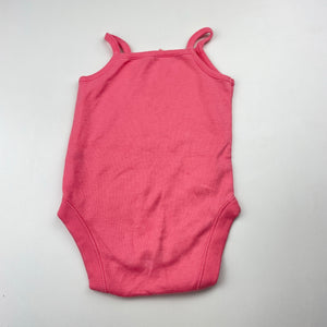 Girls F&F, soft cotton singletsuit / romper, GUC, size 00,  