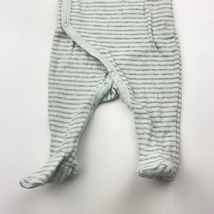 Unisex Bonds, striped cotton coverall / romper, FUC, size 0000,  