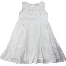 Load image into Gallery viewer, Girls Kids &amp; Co, lined broderie cotton dress, EUC, size 7, L: 64cm