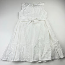 Load image into Gallery viewer, Girls Kids &amp; Co, lined broderie cotton dress, EUC, size 7, L: 64cm