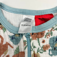 Load image into Gallery viewer, Unisex Ollie's Place, crinkle cotton sleeping bag, L: 84cm, light pilling, FUC, size 1-2,  
