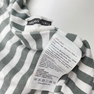 Unisex Gllquen baby, striped cotton swaddle wrap, EUC, size 0000,  