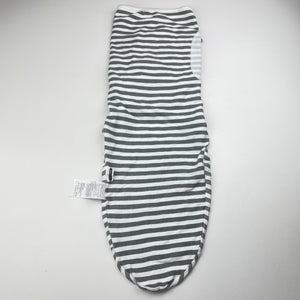 Unisex Gllquen baby, striped cotton swaddle wrap, EUC, size 0000,  