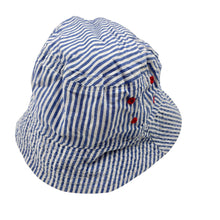 Load image into Gallery viewer, Boys stiped, lightweight cotton bucket hat, GUC, size 0-1,  