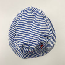 Load image into Gallery viewer, Boys stiped, lightweight cotton bucket hat, GUC, size 0-1,  