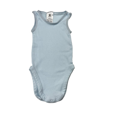 Unisex Dymples, ribbed organic cotton singletsuit romper, EUC, size 0,  