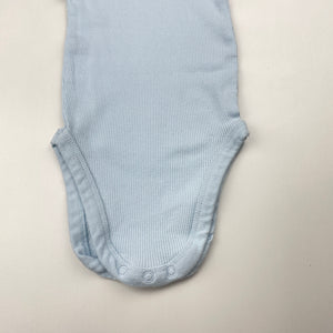 Unisex Dymples, ribbed organic cotton singletsuit romper, EUC, size 0,  