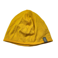 Load image into Gallery viewer, Boys ICEBREAKER, merino reversible yellow/grey beanie / hat, EUC, size 10-12,  