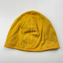 Load image into Gallery viewer, Boys ICEBREAKER, merino reversible yellow/grey beanie / hat, EUC, size 10-12,  