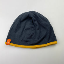 Load image into Gallery viewer, Boys ICEBREAKER, merino reversible yellow/grey beanie / hat, EUC, size 10-12,  