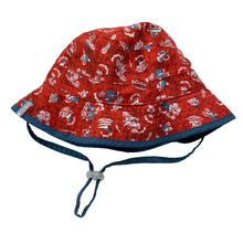 Load image into Gallery viewer, Boys DOZER, reversible bucket hat, chin strap, circum: 48cm, GUC, size 1-2,  
