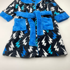 Boys Baby Berry, soft fleece dressing gown / bath robe, GUC, size 1,  
