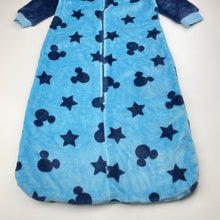 Load image into Gallery viewer, Boys Disney, Mickey Mouse soft fleece sleeping bag, L: 75cm, GUC, size 1,  