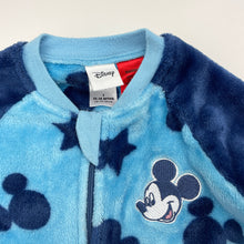 Load image into Gallery viewer, Boys Disney, Mickey Mouse soft fleece sleeping bag, L: 75cm, GUC, size 1,  
