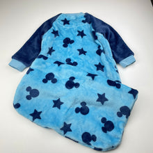 Load image into Gallery viewer, Boys Disney, Mickey Mouse soft fleece sleeping bag, L: 75cm, GUC, size 1,  