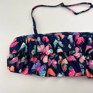 Girls H&M, navy swim top, butterflies, EUC, size 13-14,  
