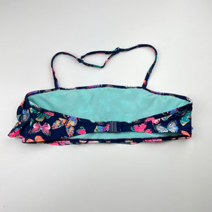 Girls H&M, navy swim top, butterflies, EUC, size 13-14,  