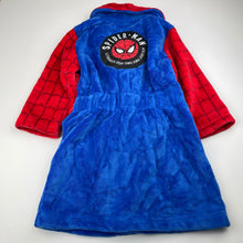 Load image into Gallery viewer, Boys Marvel, Spiderman soft fleece dressing gown / bath robe, EUC, size 3,  