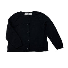 Load image into Gallery viewer, Girls H&amp;M, black knitted cotton cardigan, EUC, size 2,  