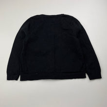 Load image into Gallery viewer, Girls H&amp;M, black knitted cotton cardigan, EUC, size 2,  