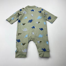 Load image into Gallery viewer, Boys Target, cotton romper, dinosaurs, EUC, size 0000,  