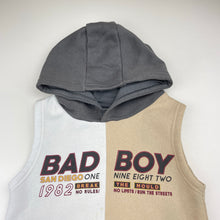 Load image into Gallery viewer, Boys Bad Boy, sleeveless fleece lined hoodie sweater, FUC, size 6,  