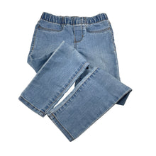 Load image into Gallery viewer, Girls Osh Kosh, stretch denim leggings / jeggings, elasticated, Inside leg: 46cm, GUC, size 6,  