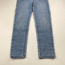 Load image into Gallery viewer, Girls Osh Kosh, stretch denim leggings / jeggings, elasticated, Inside leg: 46cm, GUC, size 6,  