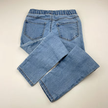 Load image into Gallery viewer, Girls Osh Kosh, stretch denim leggings / jeggings, elasticated, Inside leg: 46cm, GUC, size 6,  
