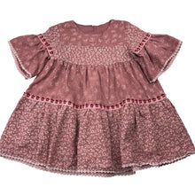 Load image into Gallery viewer, Girls Leila, lightweight floral dress, light marks &amp; pilling, FUC, size 4, L: 48cm
