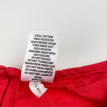 Load image into Gallery viewer, Girls Target, broderie trim red cotton dress, EUC, size 7, L: 66cm