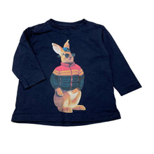 Load image into Gallery viewer, Boys Target, navy cotton long sleeve tee / top, GUC, size 1,  