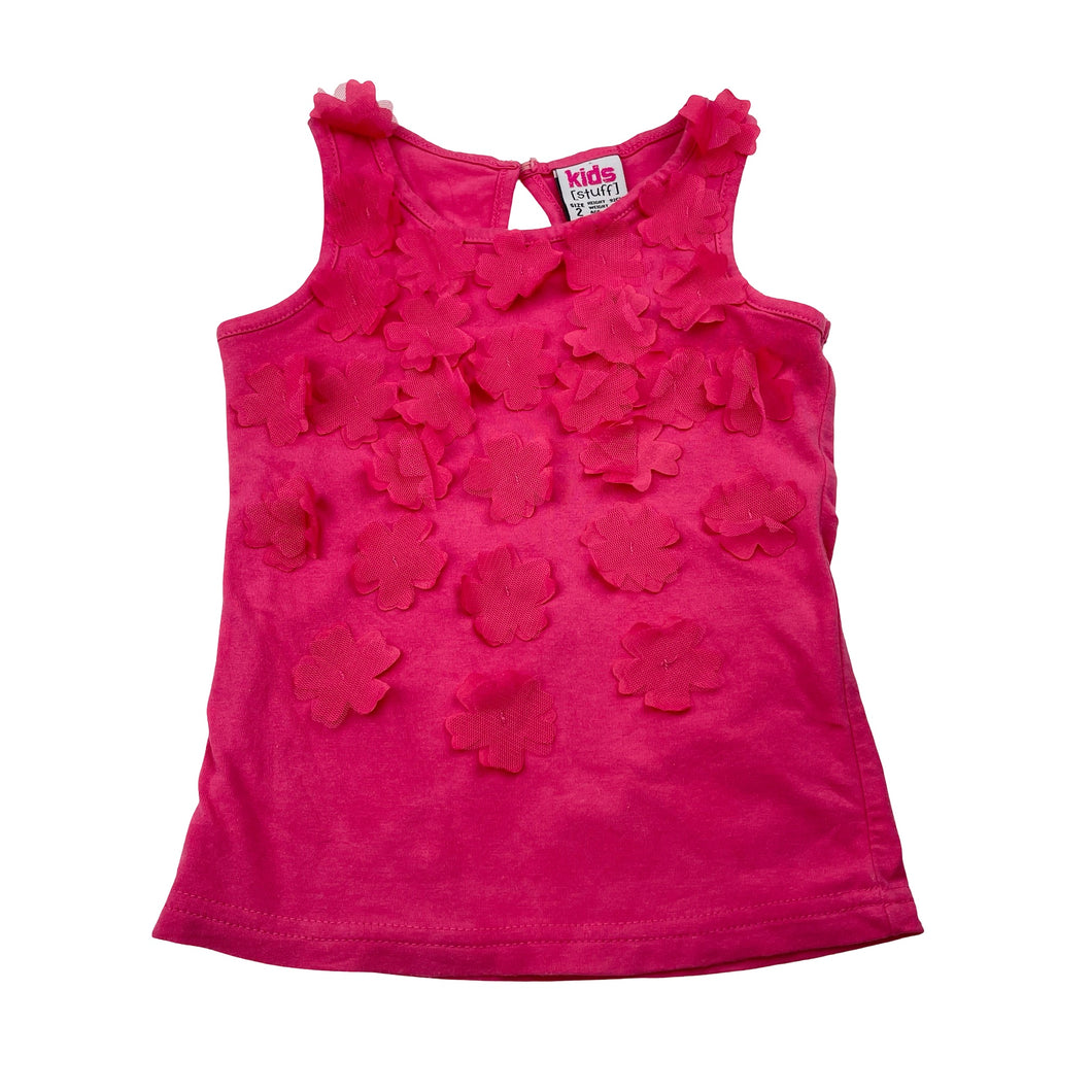 Girls Kids Stuff, stretchy singlet / tank top, GUC, size 2,  