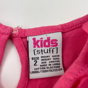 Girls Kids Stuff, stretchy singlet / tank top, GUC, size 2,  