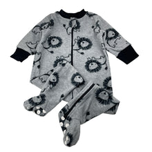 Load image into Gallery viewer, Boys Baby Berry, fleece zip coverall / romper, lions, GUC, size 1,  