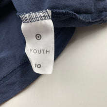 Load image into Gallery viewer, Boys Target, navy organic cotton tee / top, GUC, size 10,  