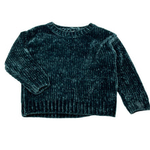 Load image into Gallery viewer, Girls Anko, dark green chenille sweater / jumper, light mark left cuff, FUC, size 3,  