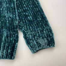 Load image into Gallery viewer, Girls Anko, dark green chenille sweater / jumper, light mark left cuff, FUC, size 3,  