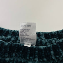 Load image into Gallery viewer, Girls Anko, dark green chenille sweater / jumper, light mark left cuff, FUC, size 3,  