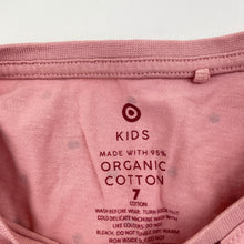 Load image into Gallery viewer, Girls Target, organic cotton long sleeve tee / top, FUC, size 7,  