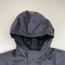 Load image into Gallery viewer, Boys grey, hooded jacket / coat, no labels, L: 44cm, shoulder to cuff: 34.5cm, EUC, size 4,  