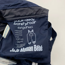 Load image into Gallery viewer, Unisex JoJo Maman Bebe, packaway waterproof, windproof dungarees / overalls, Inside leg: 40cm, NEW, size 4-5,  