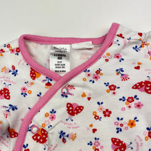 Load image into Gallery viewer, Girls Tiny Little Wonders, floral cotton romper, ladybirds, GUC, size 000,  