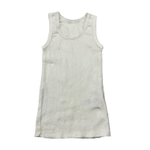 Load image into Gallery viewer, Unisex Anko, white cotton singlet top, GUC, size 000,  